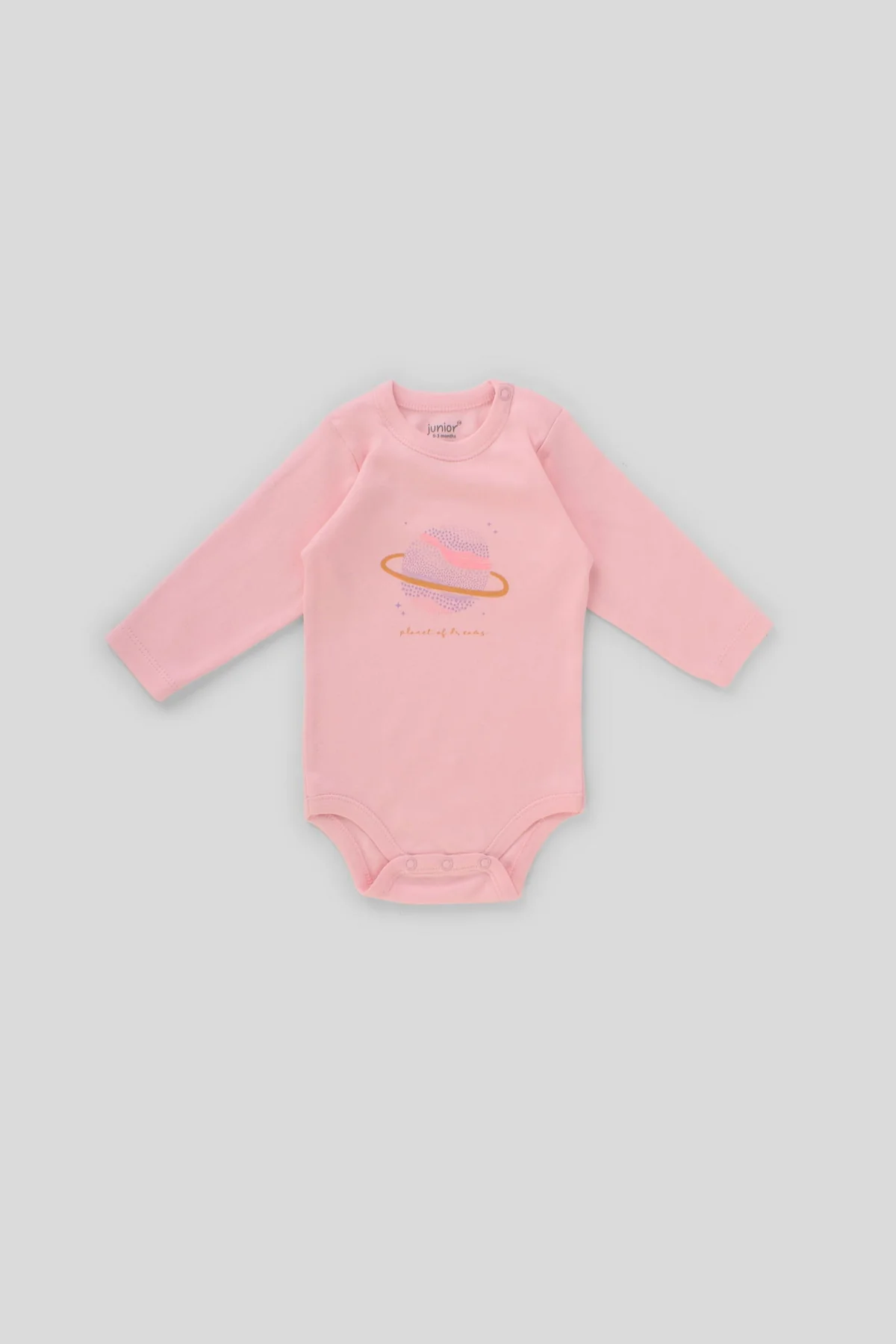 Junior Bodysuit Long Sleeve stars - الصورة 3