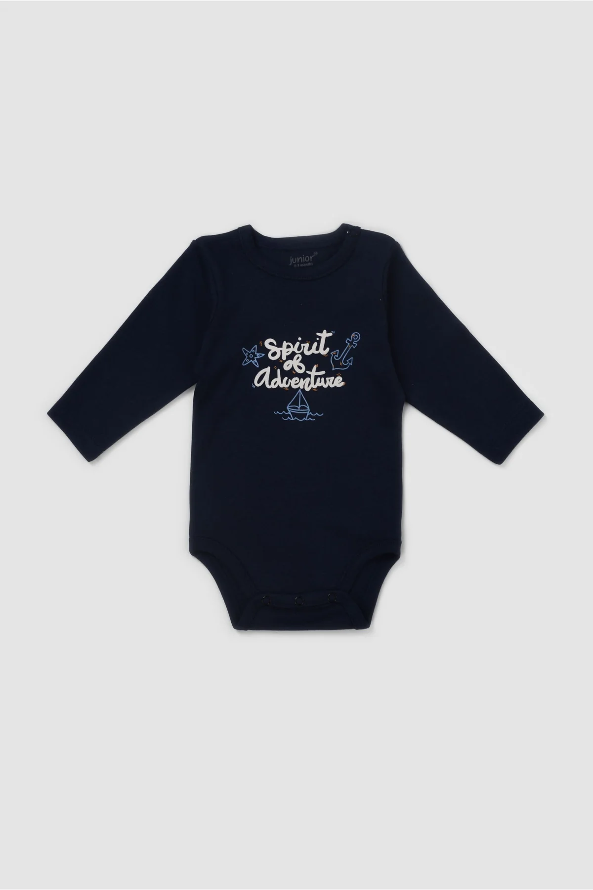 Junior Bodysuit Long Sleeve sea waves - Image 3