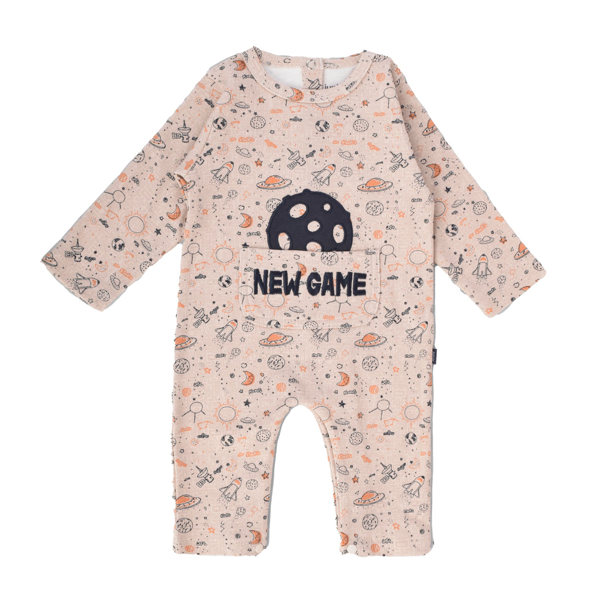 Junior Printed Romper Space gamer, 3-6M