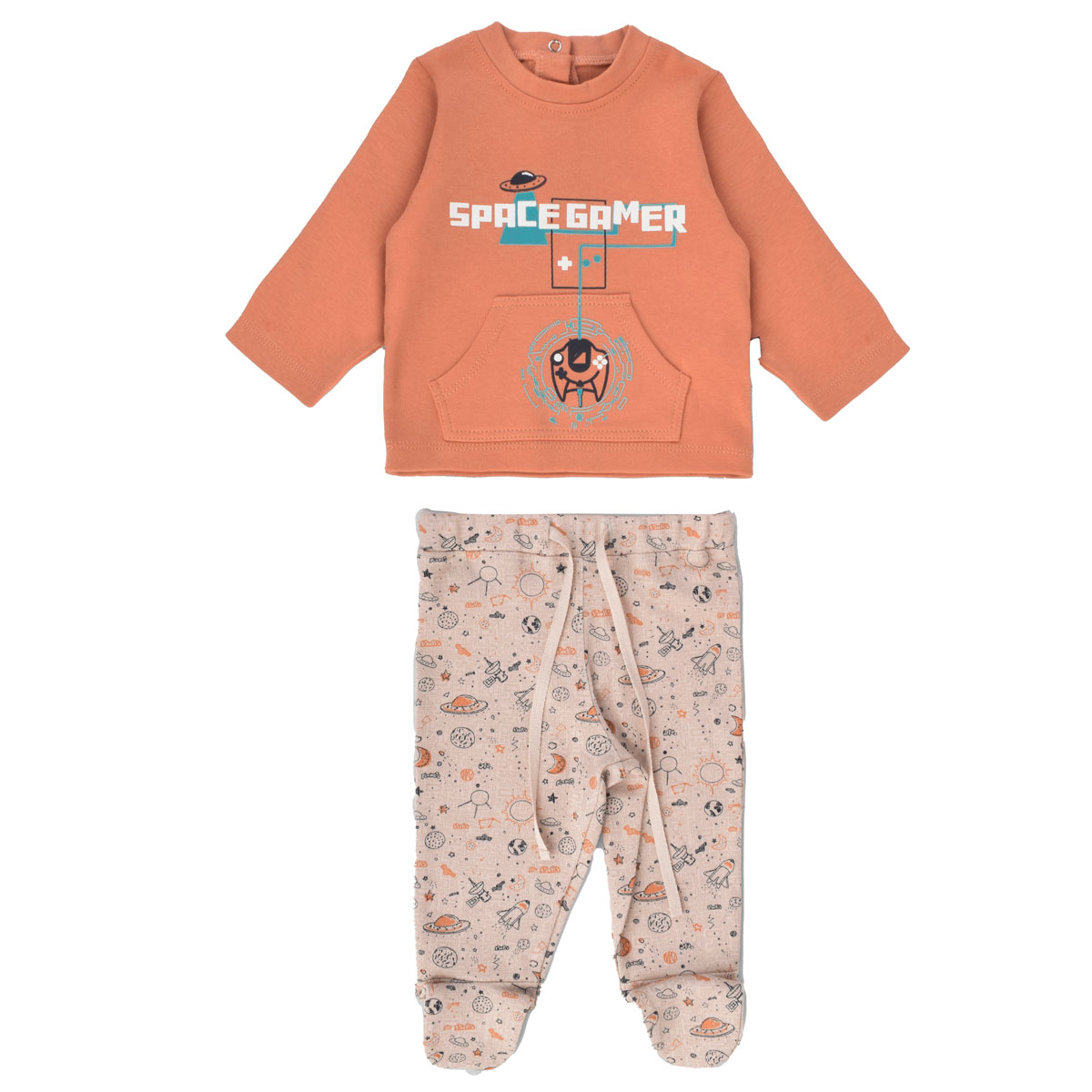 Junior Printed Set Space gamer, 18-24M
