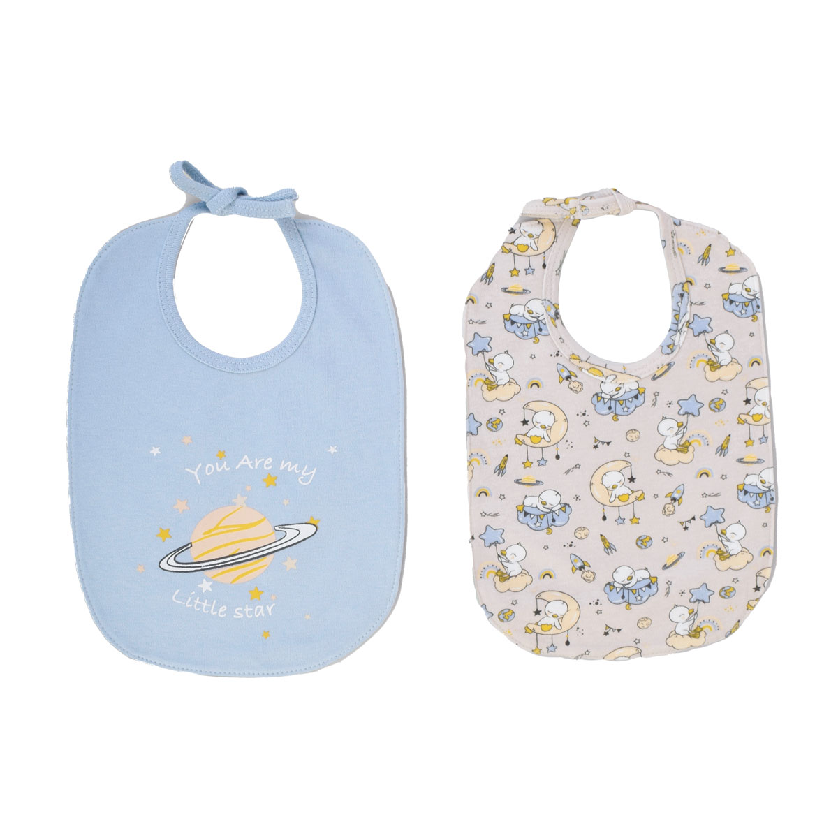 Junior Printed Bib "2 PCS" Little star