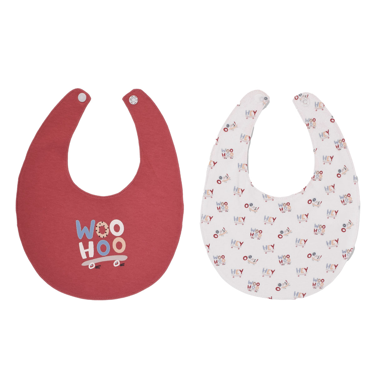 Junior Printed Bib "2 PCS" Baby skate