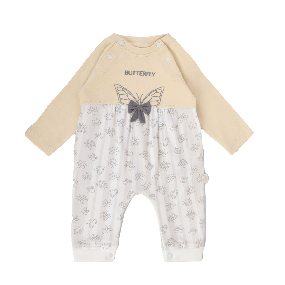 Junior Printed Romper Butterfly, 0-3M