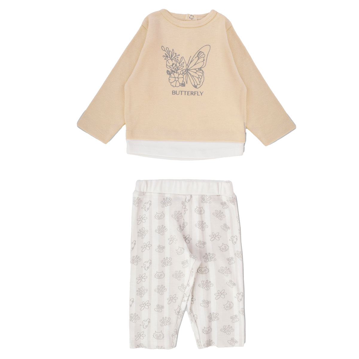 Junior Printed Set Butterfly, 6-9M