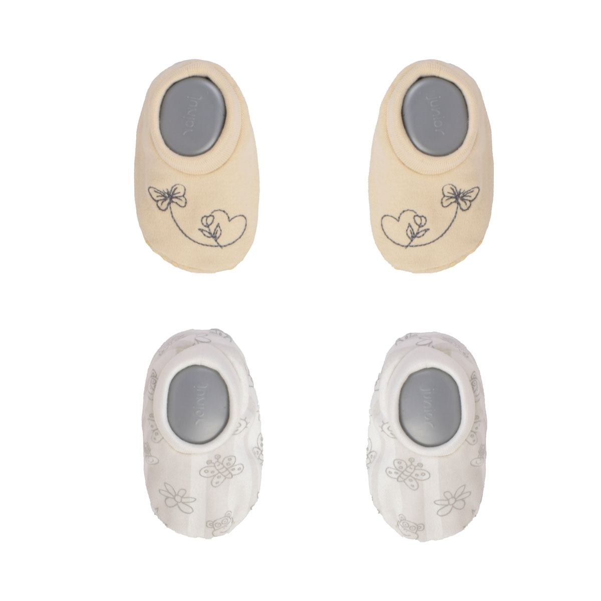 Junior Printed Slippers "2 PCS" Butterfly