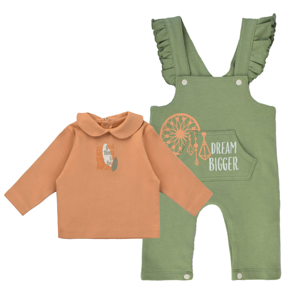 Junior Printed Romper + T-Shirt Dreamcatcher, 9-12M