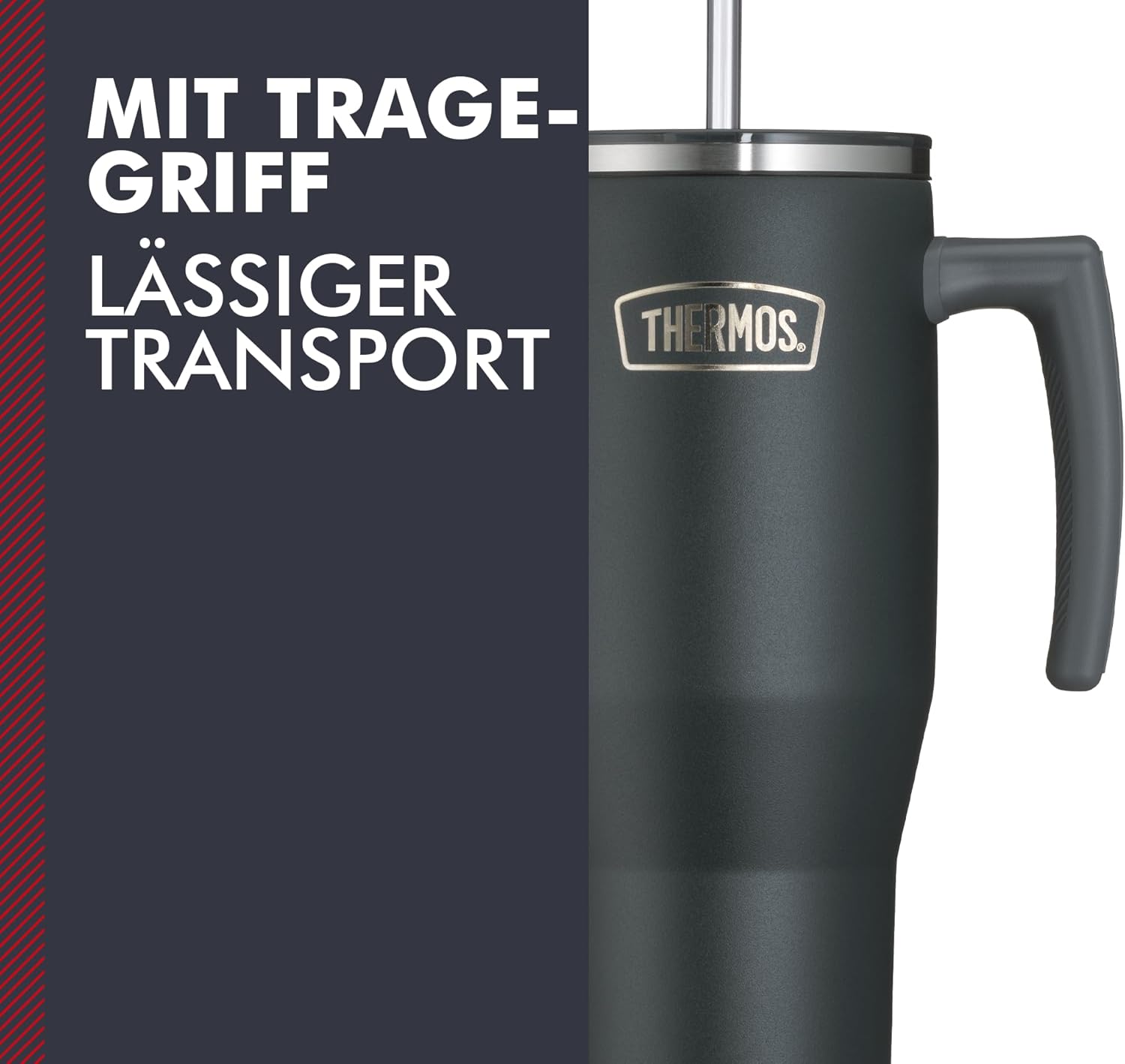 Thermos Outdo Travel Mug, 1100 ml, Grey - Image 5