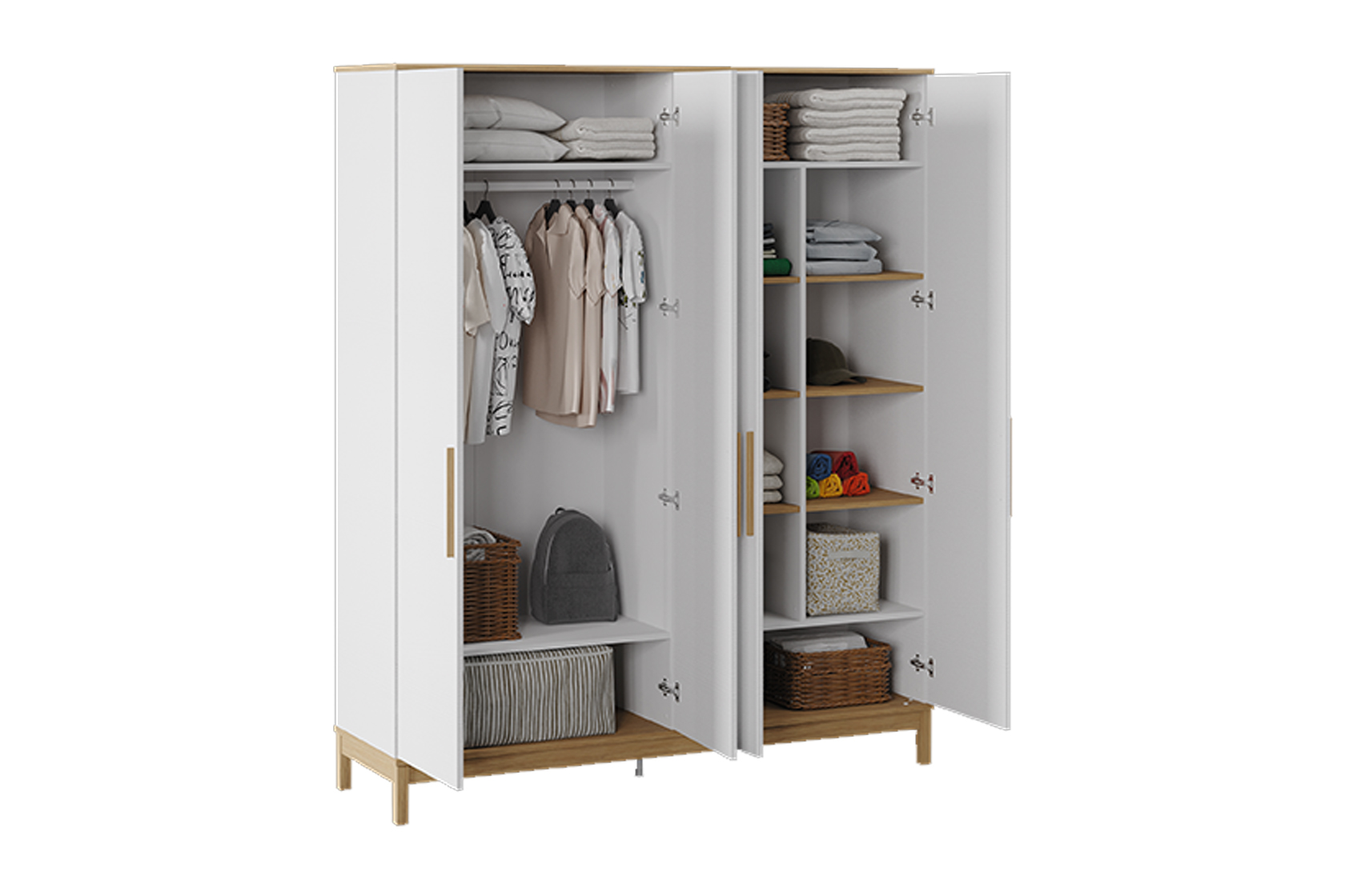 Almila Etto 4 Doors Wardrobe - Image 4