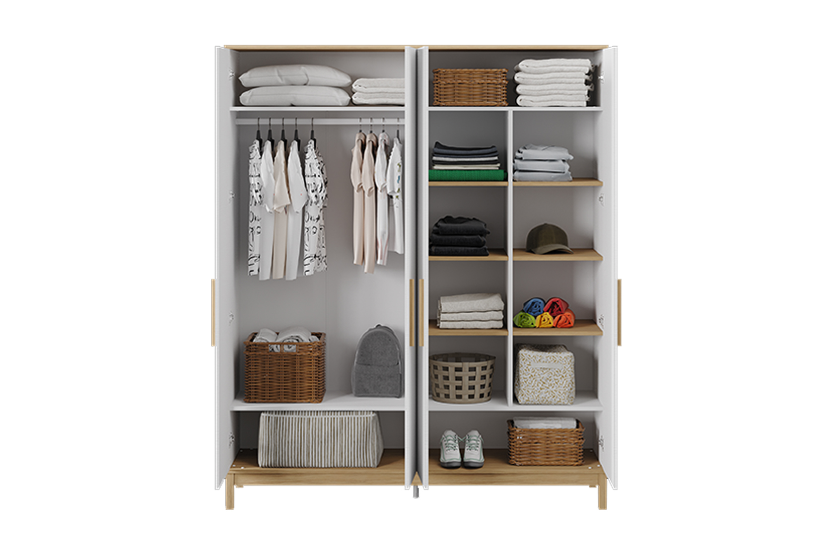 Almila Etto 4 Doors Wardrobe - Image 5