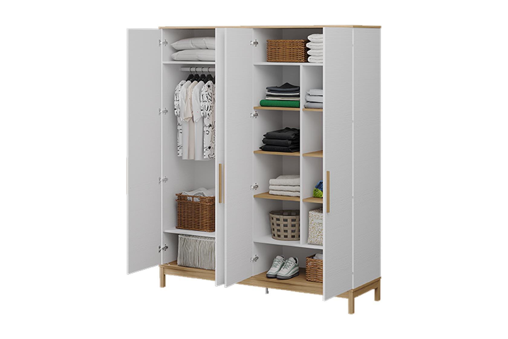 Almila Etto 4 Doors Wardrobe - Image 6