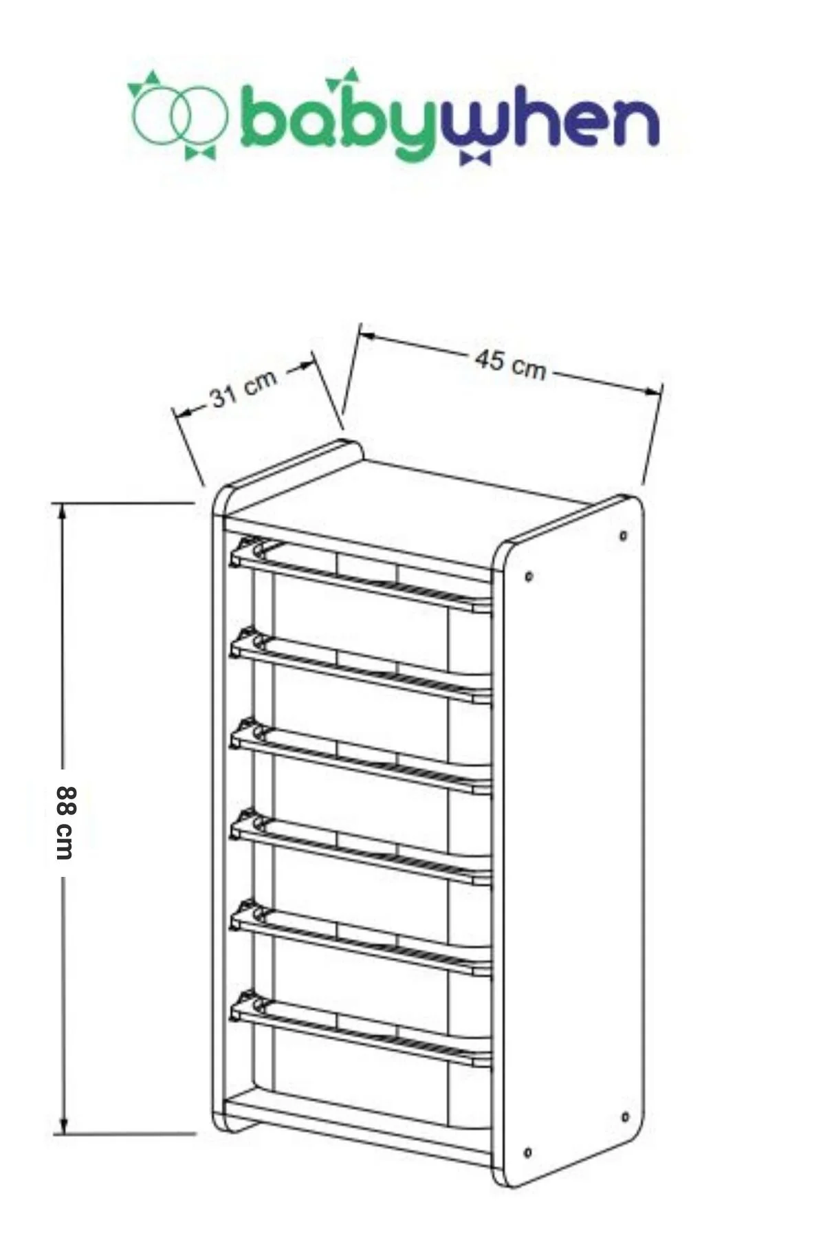 â¦Ø®Ø²Ø§ÙØ© Ø£ÙØ¹Ø§Ø¨ Ø¨ÙØ¨Ù ÙÙ٠خشب٠(BW2311)â© - Ø§ÙØµÙرة â¦8â©